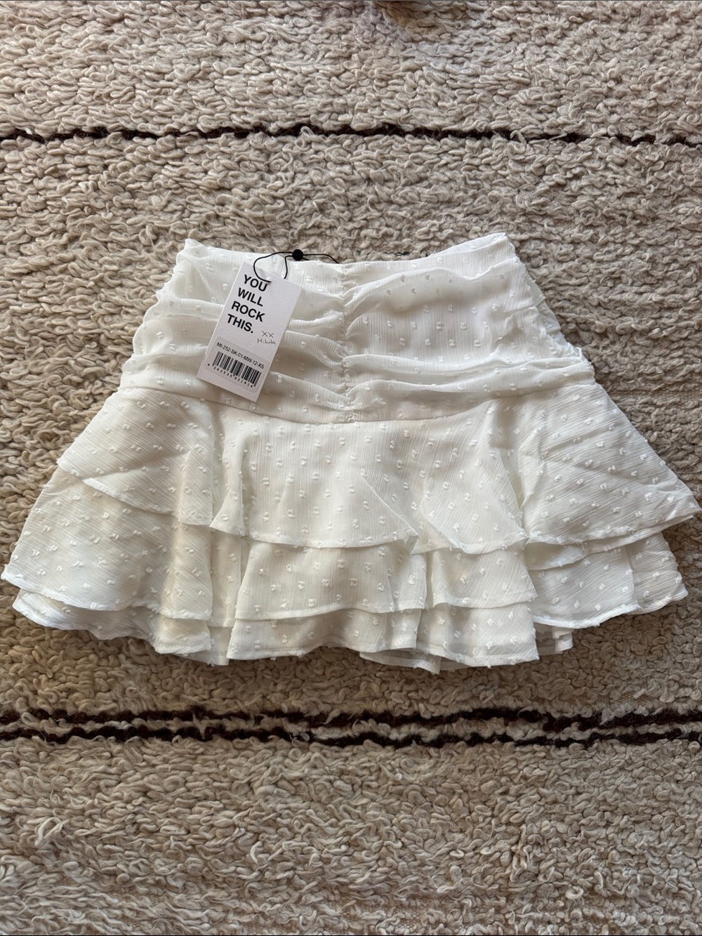 Mikuta White Ruffle Skort - Picture 3 of 7
